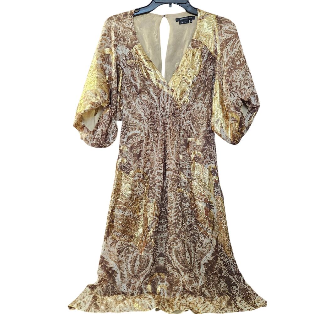 BCBG BCBGMAXAZRIA Golden Dress size xs